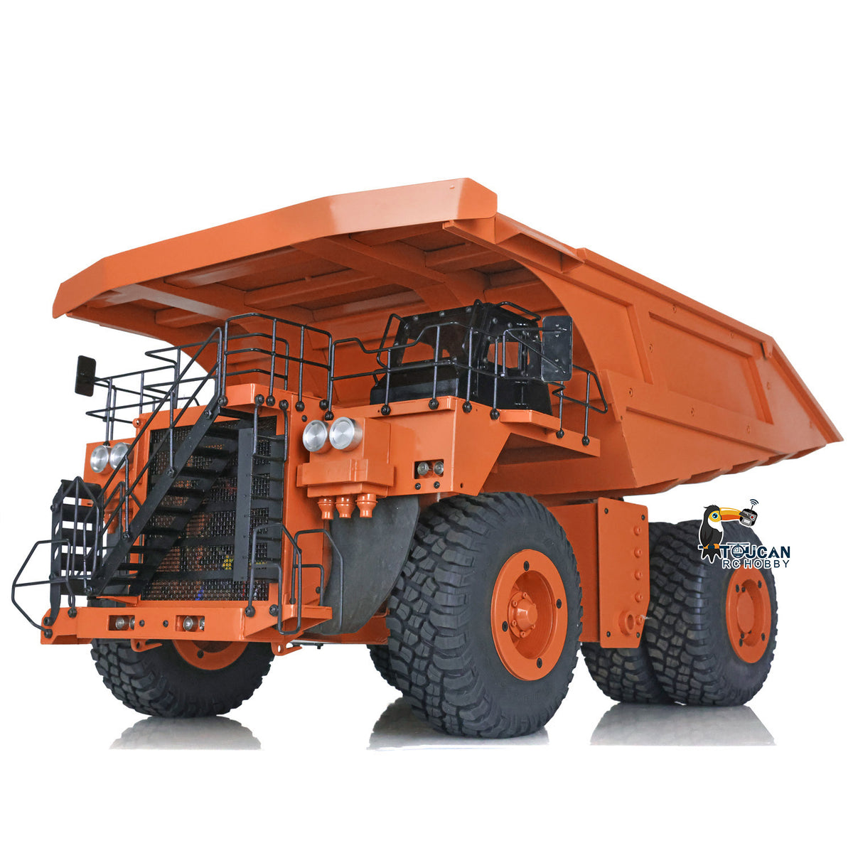 LZGH-C793D 1/20 Scale Metal RC Mine Dump Truck Hydraulic Lifting Rock Tire w/Radio & Battery