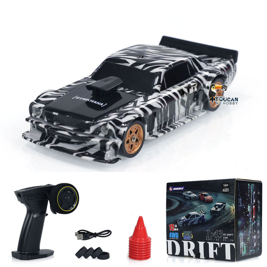 1/43 TOUCAN RC HOBBY 2,4g RC Mini-Rennauto Funkgesteuertes Driftfahrzeug 4WD Mini Tou für Kinder Erwachsene Hochgeschwindigkeitsmodell