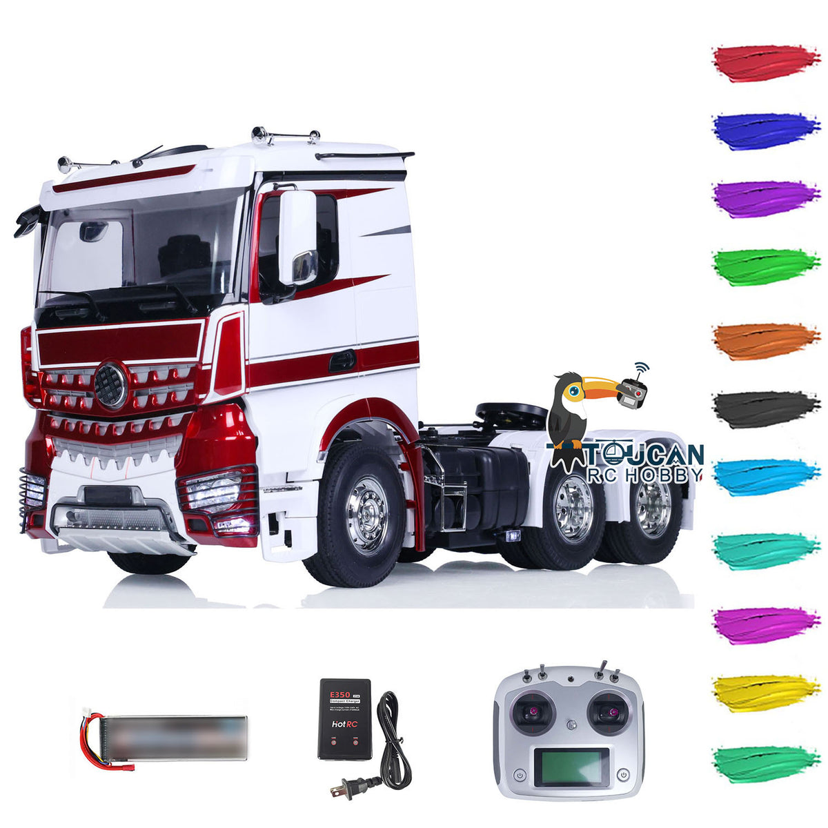Toucan Hobby 1/14 6x4 RC Tractor Truck 3363 Remote Control Car Painted ...