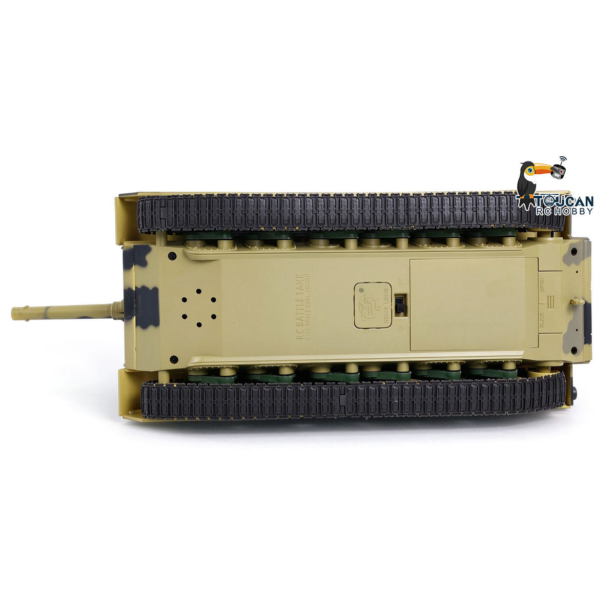 TOUCAN RC HOBBY Henglong 1/24 Plastic 3816 AbramsM1A2 RC Tank Model with Infrared Combat Turret Elevation and Depression Sound Light Smoke Unit Battery