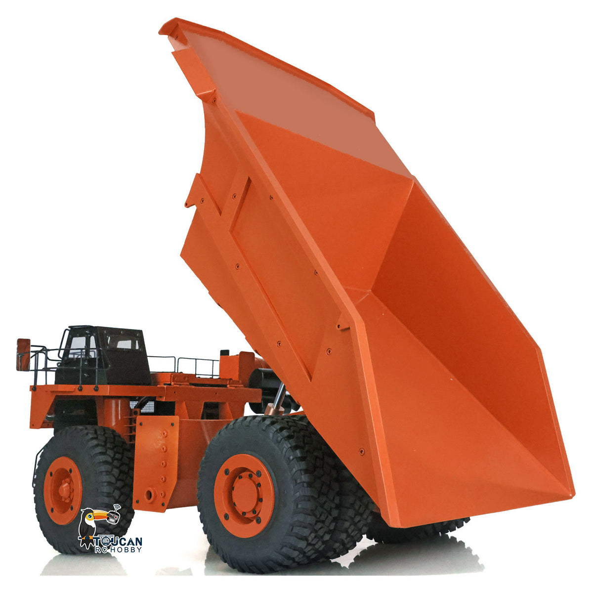LZGH-C793D 1/20 Scale Metal RC Mine Dump Truck Hydraulic Lifting Rock Tire w/Radio & Battery