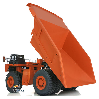 LZGH-C793D 1/20 Scale Metal RC Mine Dump Truck Hydraulic Lifting Rock Tire w/Radio & Battery