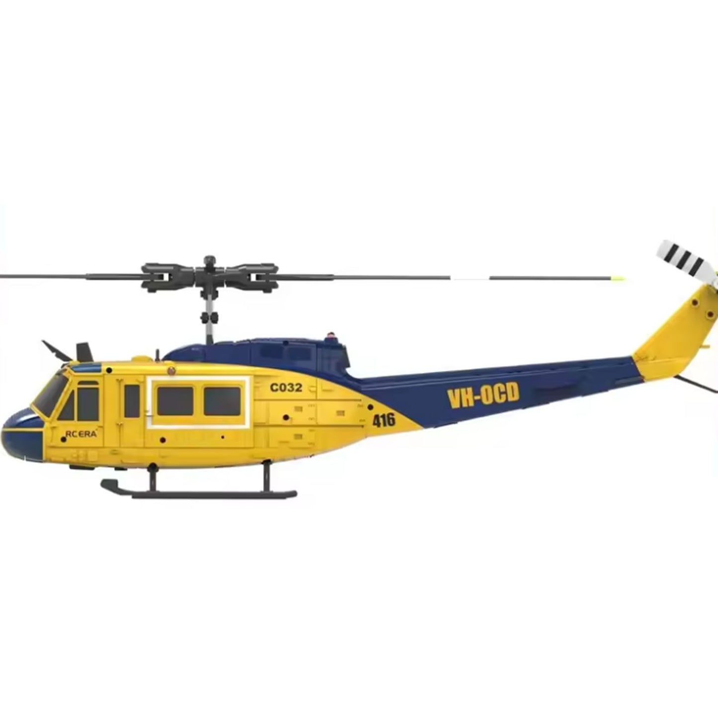 1/48 RC-Simulationshubschraubermodell C032 UH-1 Fernbedienungs-Stuntflugzeug Ein-Klick-3D-Flip Optische Flusspositionierung Geschenkspielzeug