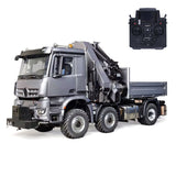 3363 Metal 1/14 2.4GHz Remote Control Tractor Truck Hydraulic Crane Fly Jib Arm 4151 AK 6*6 RC Agriculture Lorry Paladin PL18EV