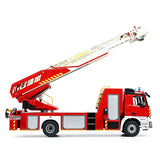 1/14 Remote Control Lift Ladder Fire Truck Electric RC Rescue Vehicle 4x4 Metal Chassis Flysky Radio Light System Sounds