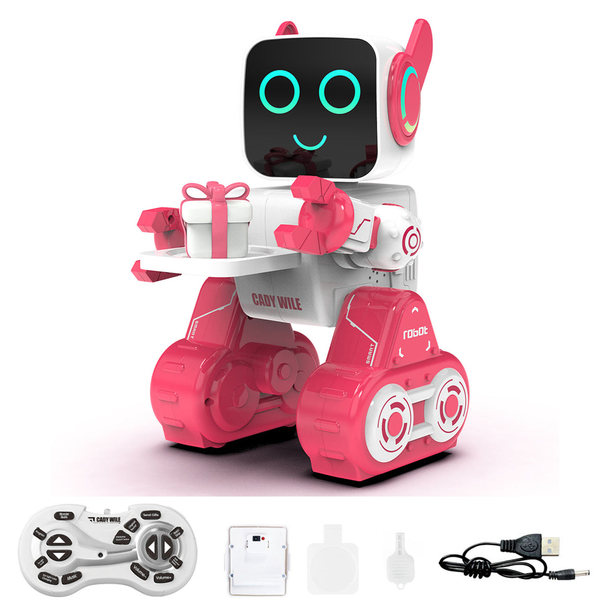 TOUCAN RC HOBBY JJRC R4 Smart Robot Toy with Remote Control Programmable Actions Singing Dancing LED Lights Touch Interaction Coin Saving