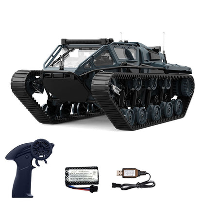 TOUCAN RC HOBBY 1/18 RC Drifting Tracked Off Road Vehicle C8812 2.4GHz Remote Control Simulation Model Car LED Lights 360 Degree Rotation RTR