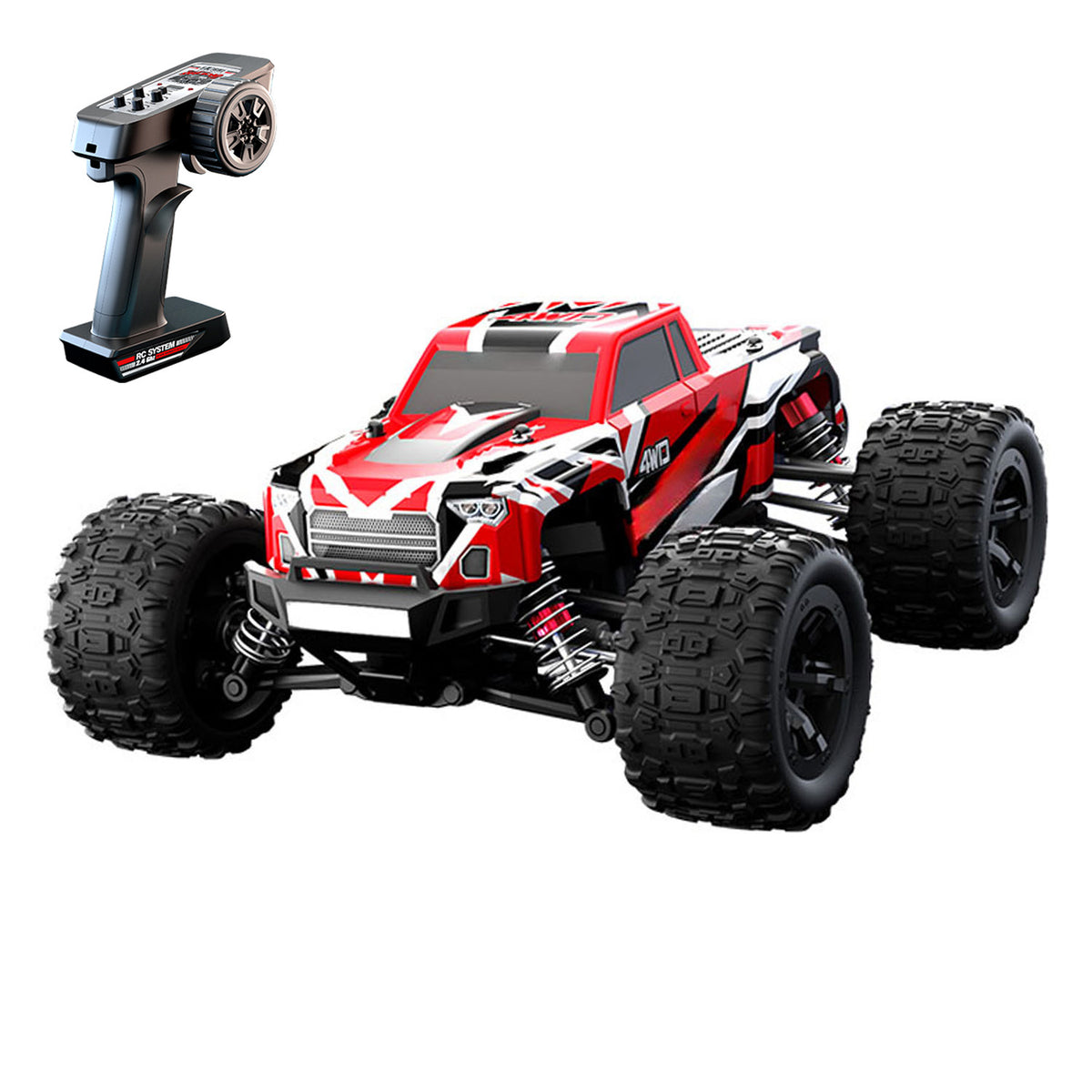 1/20 Fernbedienung Hochgeschwindigkeits-Geländewagen 40km/h 2,4G RC 4WD Auto C8811 Bürstenloser Motor ESC Heberad Metallwelle RTR