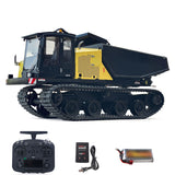 Super Frog T14R Panther RTR 1/14 RC Hydraulic Crawler Dump Truck Remote Control Metal Tracked Tipper Frsky X14 Radio Battery