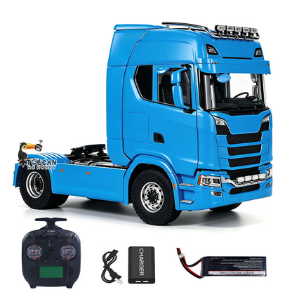 TOUCAN RC HOBBY MD 770S 1/14 4x4 Metal RC Tractor 2Speed Gearbox Differential Locks RC Lorry Car ST8 Radio Lights Sounds Battery Charger RTR Model