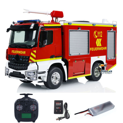 4x2 1/14 RC Feuerwehrfahrzeuge 3-Gang-Getriebe Funkgesteuertes Feuerwehrauto Drei-Gang-Getriebe Beleuchtungs- und Soundsystem