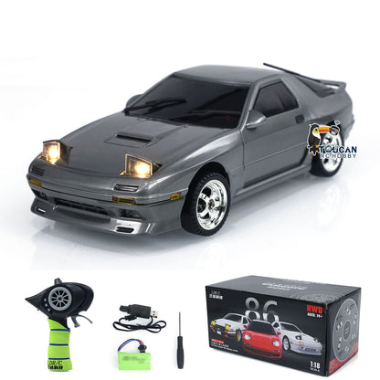 TOUCAN RC HOBBY LDRC 1/18 RX7 RC Racing Car RWD Gyroscope Wireless Control Drift Vehicles LD1802 Premium Mini Drift Design All-Nylon Chassis RC Model