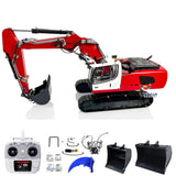 MTM 1/14 Hydraulic Crawler Excavator 946-3 Construction Vehicle 6-Way Valve 12 Channels Remote Controller T12D Radio