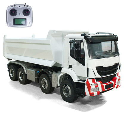 TOUCAN RC HOBBY 1/14 8x8 Metal Hydraulic RC Dumper Car Radio Controlled Full Dump Truck ESC Servo Motor Sound Light 3-speed Transmission