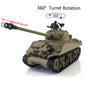 Henglong 1/16 TK7.0 Plastic 3898 USA M4A3 Sherman RTR RC Tank Barrel Recoil Smoke 360 Degrees Turret Infrared Combat BB Unit Sound Light