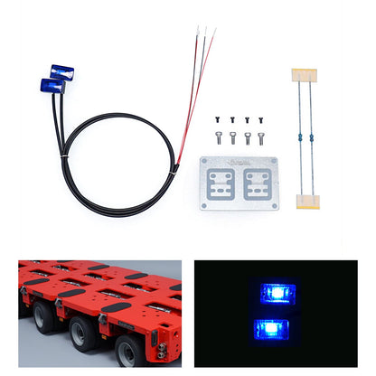 TOUCAN RC HOBBY 2.2V-3V LED Warning Light Plastic Marker Lamp for DIY 1/14 RC Tractor Truck Model Trailer Dumper Road Rescue Vehicle Car