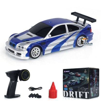 TOUCANHOBBY 1/43 4WD Ready to Go RC Rennwagen Ferngesteuertes Driftfahrzeug Mini Spielzeug Elektromodell Lichter RTR