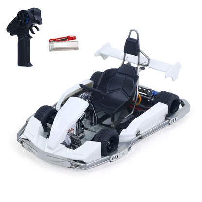 JD Model Plastic 1/10 Remote Control Racing Car 298A KIT 4*2 RC Go Kart Model Servo Radio Gifts for Adults No Light Sound System