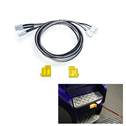 Fußpedal-Licht, Kunststoff, 3 V, LED-Blinkerlampe für DIY TAMIYA 1:14 Fernbedienungs-Sattelzugmaschine R620 R470 Modellauto-Zubehör-Upgrade