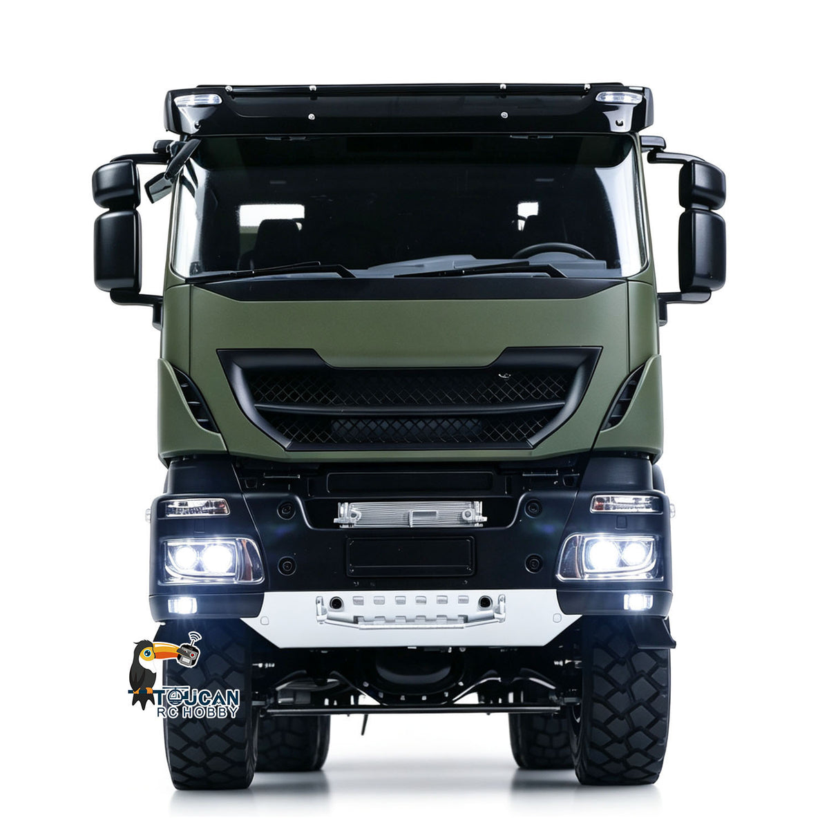 TOUCAN RC HOBBY MD 1/14 6*6 Metal Radio Control Hydraulic Dump Truck 2-Speed Gearbox RC Tipper Model Differential Locks Radio Light Sound System