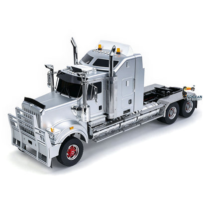 JDM 518K 6x4 1/14 Metal Remote Control Tractor Truck W509 2 Speed Gearbox RC Lorry Car Motor ESC Light Sound System RTR Model