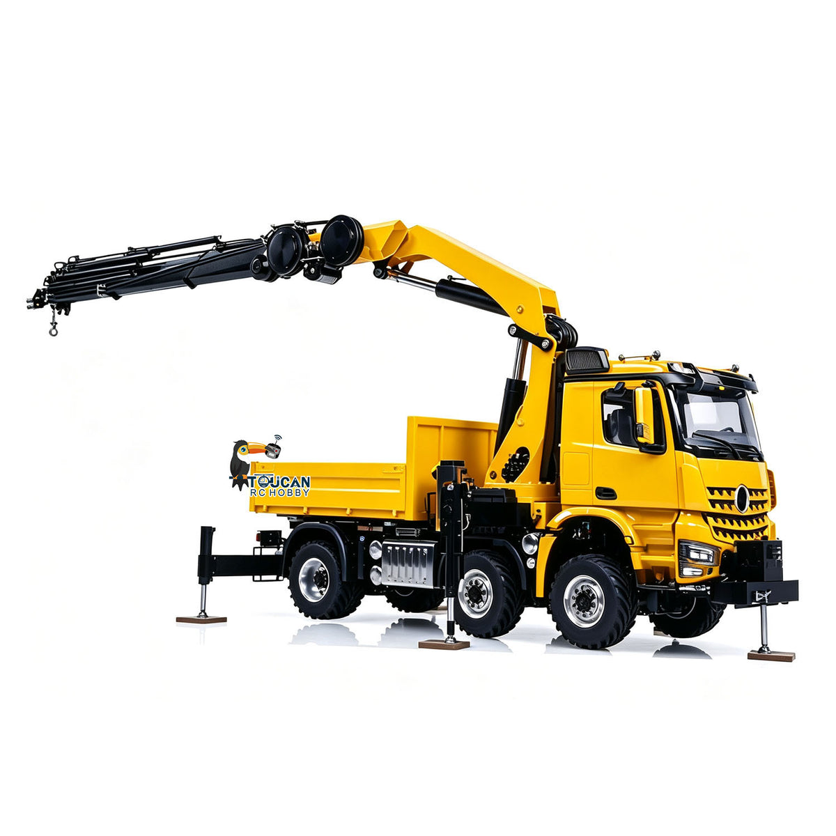 In Stock TOUCAN RC HOBBY 3363 Metal 1/14 2.4GHz Remote Control Tractor Truck Hydraulic Crane Fly Jib Arm 4151 AK 6*6 RC Agriculture Lorry Paladin PL18EV