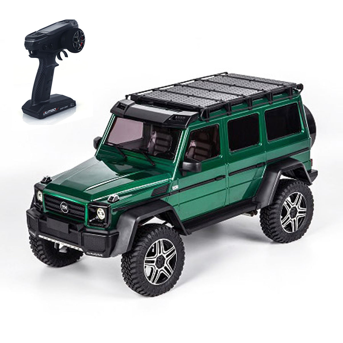 1/8 TRACTION HOBBY Ferngesteuertes Geländefahrzeug KM5 RC Crawler Portalachse Differentialsperre AWD 2-Gang-Getriebe 775 Bürstenmotor