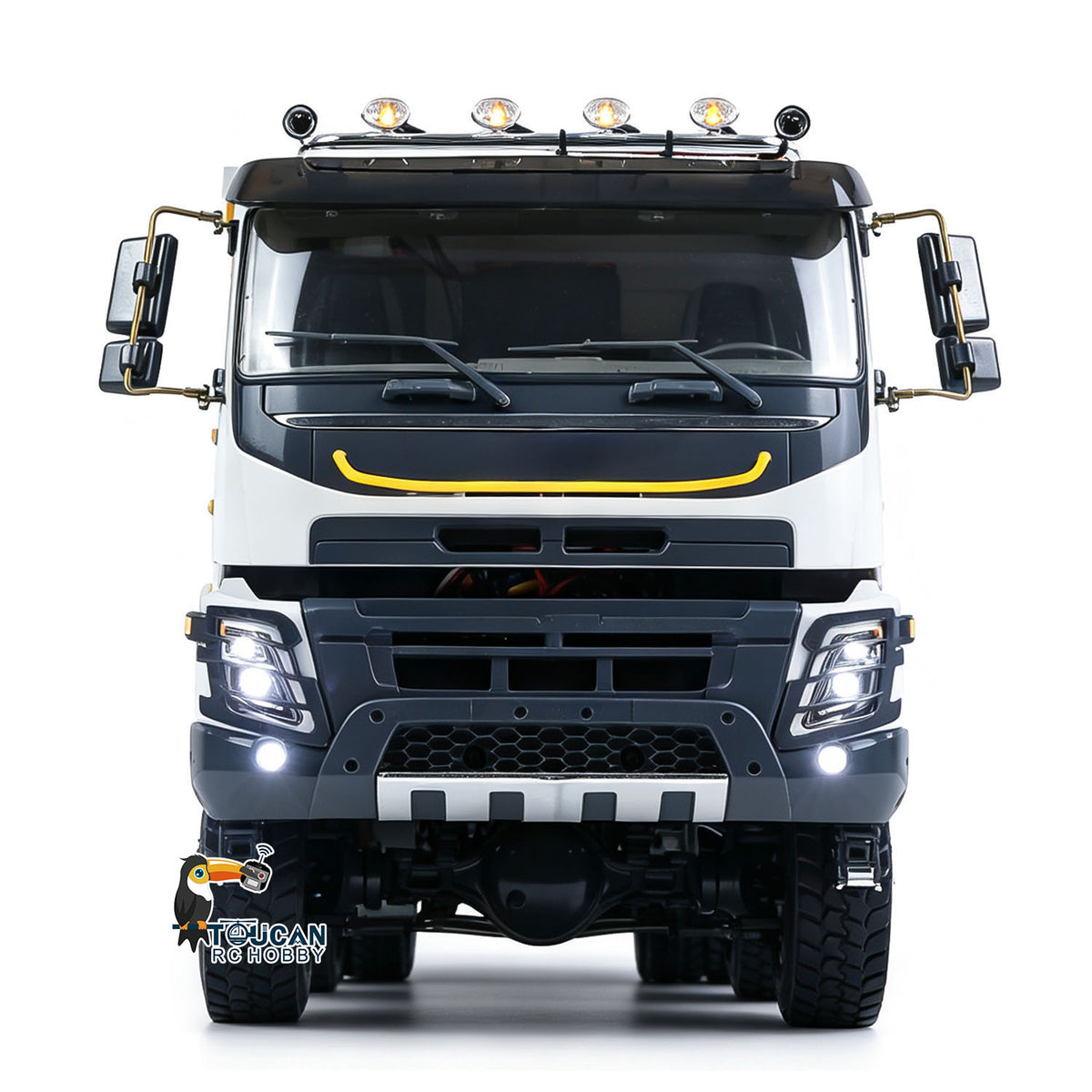 TOUCAN RC HOBBY JDM 1/14 Metal RC Hydraulic Dumper 8x8 Dump Truck Remote Control Tipper 2Speed Gearbox Differential Axle JDM-65D