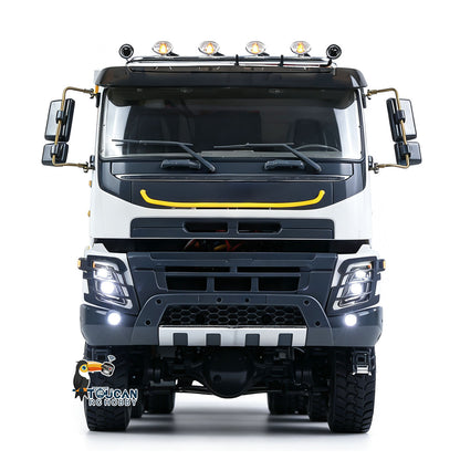 TOUCAN RC HOBBY JDM 1/14 Metal RC Hydraulic Dumper 8x8 Dump Truck Remote Control Tipper 2Speed Gearbox Differential Axle JDM-65D