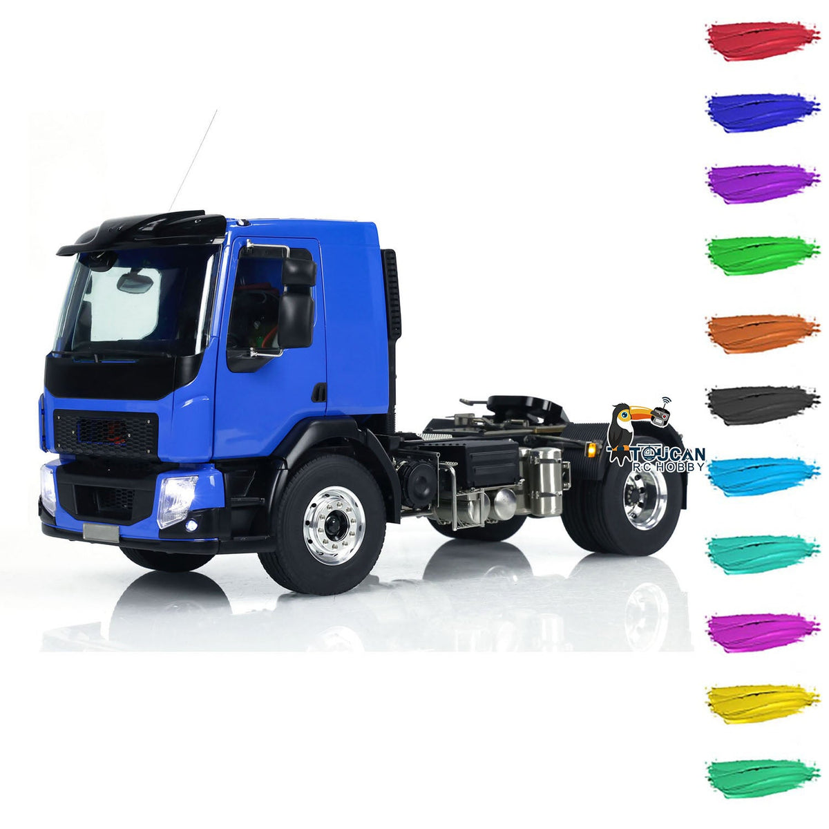 TOUCAN RC HOBBY LESU 4x4 RC Tractor Truck 1/14 RTR Painted Assembled Radio Controlled Car Light Battery Metal Chassis ESC Motor