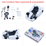JDM 298B 1/10 Plastic RC Go-Kart DIY Model Radio Controlled Electric Racing Vehicle Unlimited Retrofit for Advanced Player