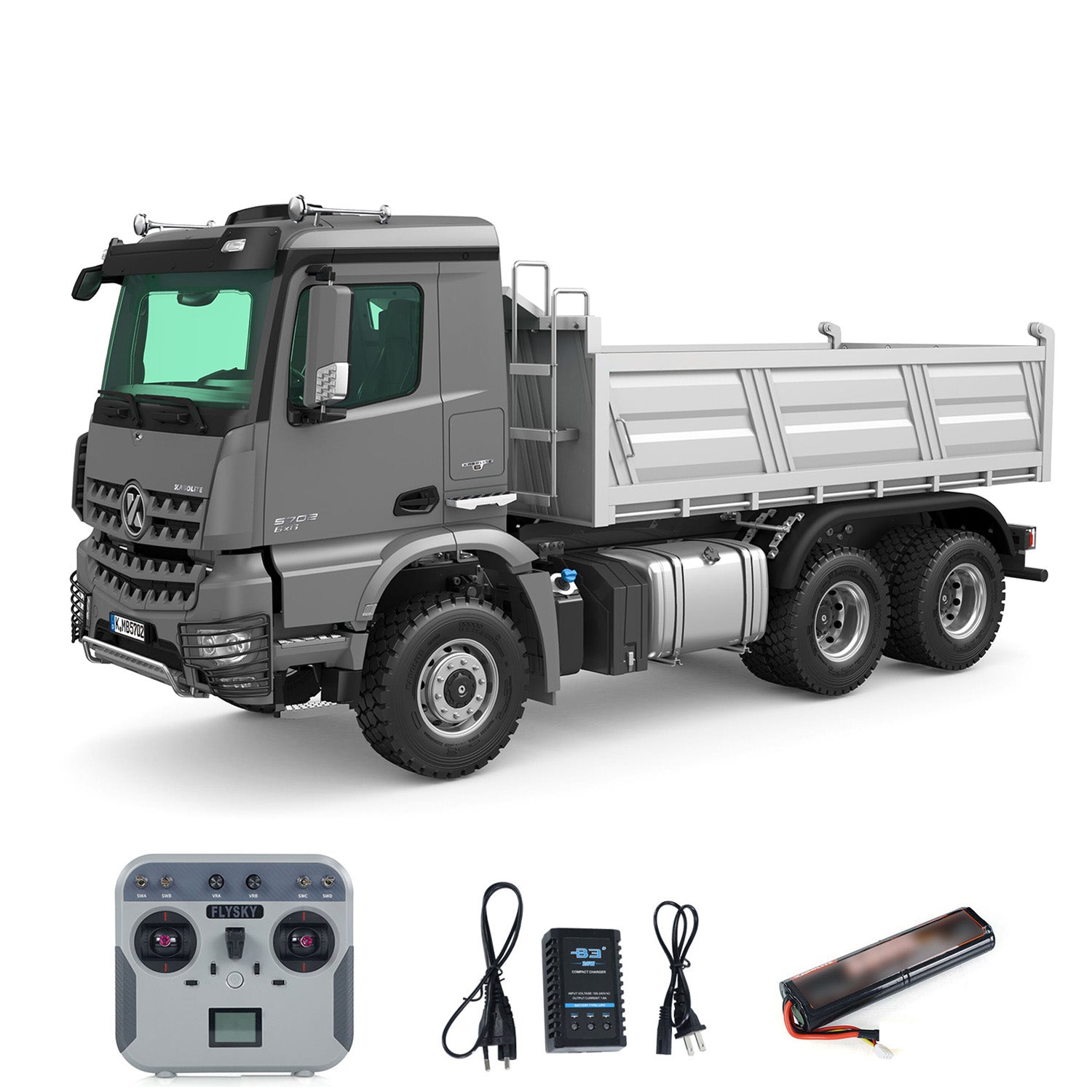 In Stock Kabolite 6x6 Hydraulic RC Dumper Truck 1/14 Scale Model W/ So In Stock Kabolite 6x6 Hydraulic RC Dumper Truck 1/14 Scale Model W/ So