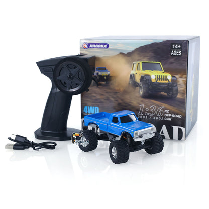 JABAILE 3602 1/36 4WD 2,4G Funkgesteuerte Geländewagen Mini Crawler Auto Batterie Lichter RTR RC Spielzeug Modell Kinder Geschenk