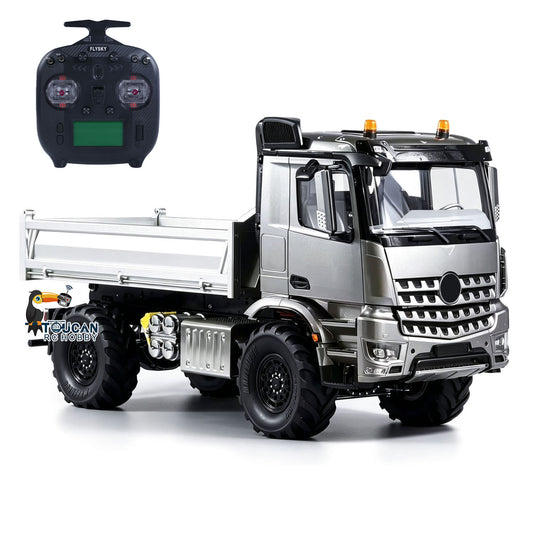 TOUCAN RC HOBBY 3363 MD 1/14 4x4 Metal Remote Control Hydraulic Dumper 2Speed Gearbox Differential Locks RC Tipper Model ST8 Radio Light Sound