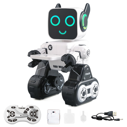 TOUCAN RC HOBBY JJRC R4 Smart Robot Toy with Remote Control Programmable Actions Singing Dancing LED Lights Touch Interaction Coin Saving