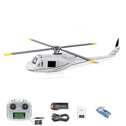 FLYWING UH1 V4 Ferngesteuerter Hubschrauber GPS Automatischer Flug Bürstenloser Motor 60A Dual ESC Niedrige Batterie Rückkehr Huey Geschenke für Erwachsene