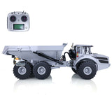 1/14 Metal 6x6 Hydraulic RC Articulated Truck Remote Control Tipper Dumper Model Motor ESC Lights Cylinder Construction Vehicle A40G