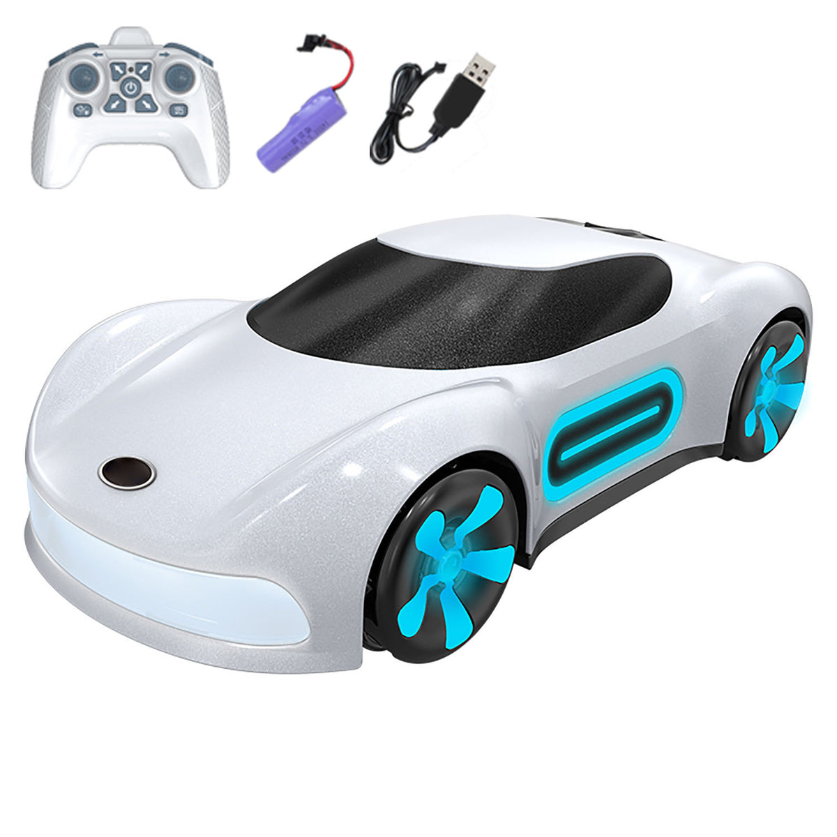 TOUCAN RC HOBBY 2.4G RC Drift Car 1/18 4x4 Remote Control New Energy Concept Car Model Q206 Multi Directional Driving RTR Lights Music Spray