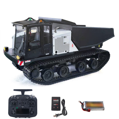 Super Frog T14R Panther 1/14 RC Hydraulischer Raupen-Muldenkipper Fernbedienung Metallkettenkipper Baufahrzeuge Frsky X14