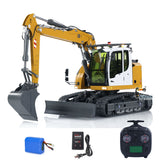 CUT 1/14 Scale 914 5-ways Radio Control Hydraulic Excavator Valve Metal Remote Control Earth Digger Hobby Model RTR Machine ESC Servo Motor