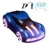 1:18 4*4 RC 360 Rotation Stunt Drift Car 2.4Ghz Remote Control New Energy Concept Car Model Cool Lights Music Spray Ready to Go