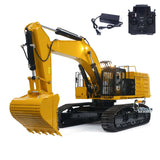 1/8 Metal Remote Control Hydraulic Excavator 390F Heavy Duty 3CH Valves RC Construction Vehicle Models Flysky PL18EV Radio