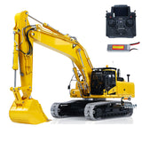 LESU 1/14 Metal Remote Control Hydraulic Tracked Excavator KIT Aoue PC500 RC Digger 7Ways Valve 3MAP Light System DIY Model
