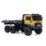 1/18 Remote Control Flatbed Truck 6*6 Electric RC Off Road Vehicle Model Metal Chassis Gear Light System Flysky Radio No Sounds