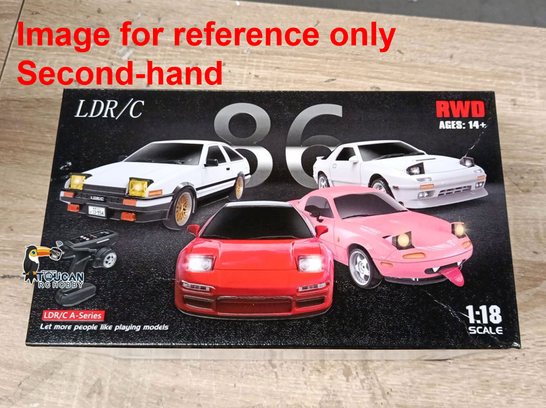 Fast Free Shipping Second Hand UK Stock LDRC LD1804 1/18 2.4G 4X2 Remote Control Drift Car Brushed Motor ESC Servo Light System RC Racing Vehicle Assembled Toys RTR