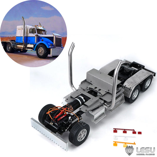 TOUCAN RC HOBBY LESU 1/14 Metal 6*6 Chassis KING 540 Motor 3PCS Servos Accessory for Radio Controlled TAMIIYA Tractor Truck DIY Cars Model