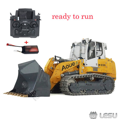 TOUCAN RC HOBBY LESU LR636 1/14 Metal Hydraulic RC Wheel Loader Model with Sound Light System for Construction Vehicle Enthusiast Backyard Fun