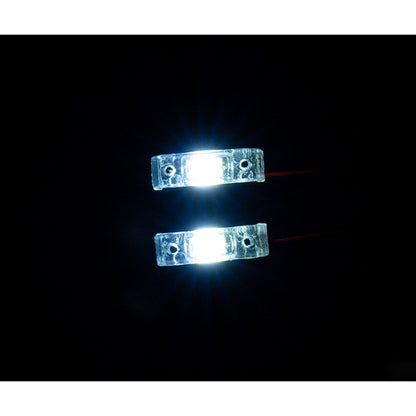 LED Kunststoff 2,2 V-3 V Warnleuchte Breite Lampe für DIY TAMIYA 1/14 RC Traktor Lkw Bulldozer Bagger Dumper R470 770S 3363 1851