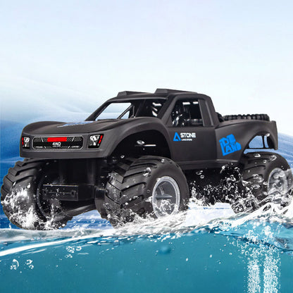 2,4 GHz RC Amphibien-Geländewagen Q156 1/16 Fernbedienung Allradantrieb 360-Grad-Drehung Wasserdichtes Stuntauto RTR-Batterie