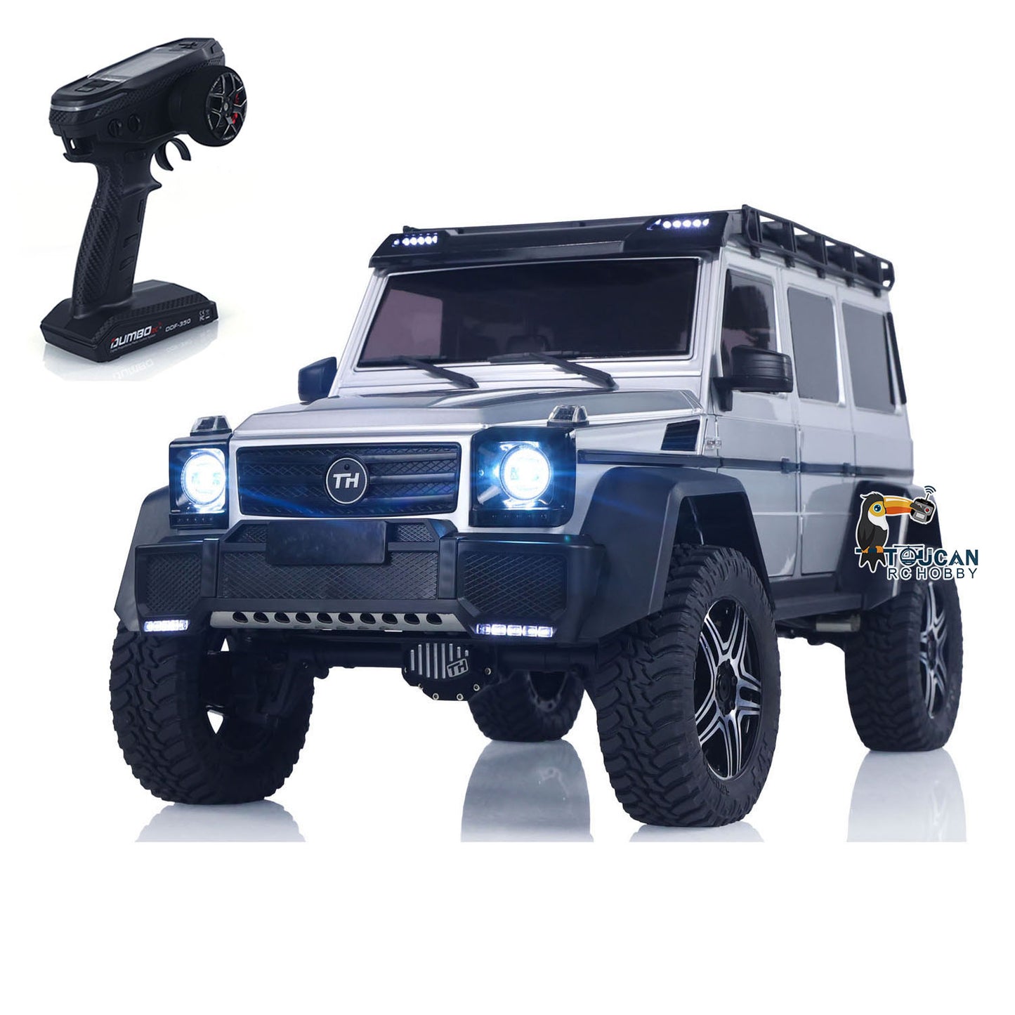 1/8 TRACTION HOBBY Ferngesteuertes Geländefahrzeug KM5 RC Crawler Portalachse Differentialsperre AWD 2-Gang-Getriebe 775 Bürstenmotor